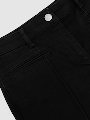 Reiss Black Claude Pintuck-Detail Flared Jeans - Image 5 of 5