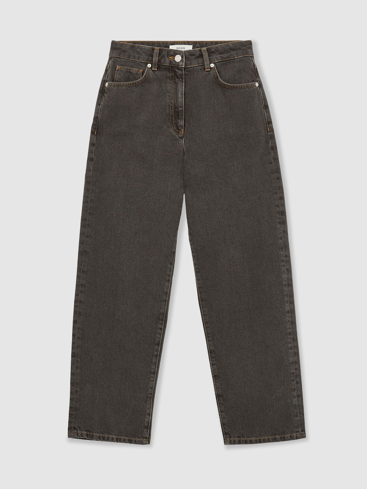 Champignonbrun - Reiss Selin jeans med lige bukseben - Billede 2 af 6 Champignonbrun - Reiss Selin jeans med lige bukseben - Billede 2 af 6