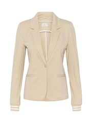 Kaffe Cream Kinnie Rib Knit Cuffs Blazer - Image 5 of 6