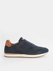 Navy Suede Trainers - Image 3 of 6