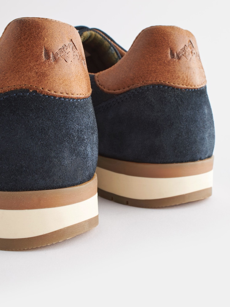 Navy Suede Trainers - Image 6 of 6