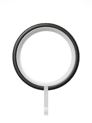 Black 10 Pack 28mm Diameter Metal Curtain Pole Rings - Image 4 of 4