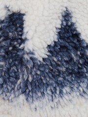 Reiss Blue Multi Clement Senior Textured Zip-Through Jacket - Image 6 of 6