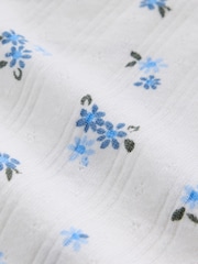 Gap Blue Floral Pointelle Rib Cardigan (4-13yrs) - Image 5 of 5