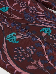 Reiss Purple Zayla Jacquard Tapered Trousers - Image 8 of 8