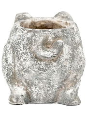 Gallery Home White Small Pig Planter - Image 11 of 13