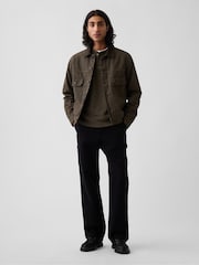 Λαδί - Gap Relaxed Henley T-Shirt - Εικόνα 3 από 5
