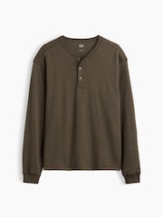 Λαδί - Gap Relaxed Henley T-Shirt - Εικόνα 5 από 5