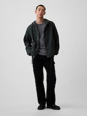 Γκρι - Gap Relaxed Henley T-Shirt - Εικόνα 3 από 4