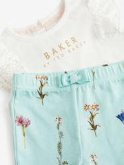 Baker by Ted Baker Broderie T-Shirt And Leggings Set - Image 3 of 6