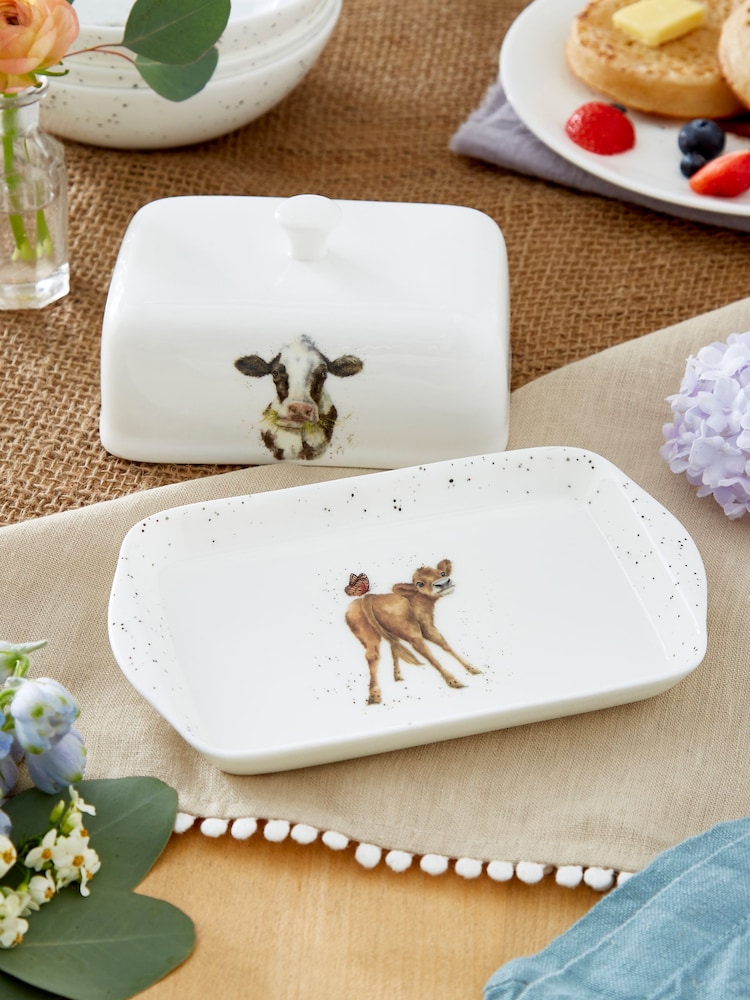 Royal Worcester Wrendale Covered Butter Dish - Image 1 of 6
