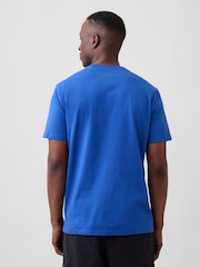 Gap Vivid Blue Everyday Soft Logo T-Shirt - Image 2 of 5