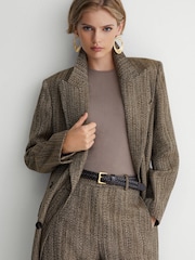 Atelier Wool-Blend Textured Wide-Leg Trousers - Image 8 of 10