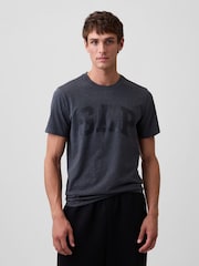 Gap Dark Grey Everyday Soft Logo T-Shirt - Image 1 of 4