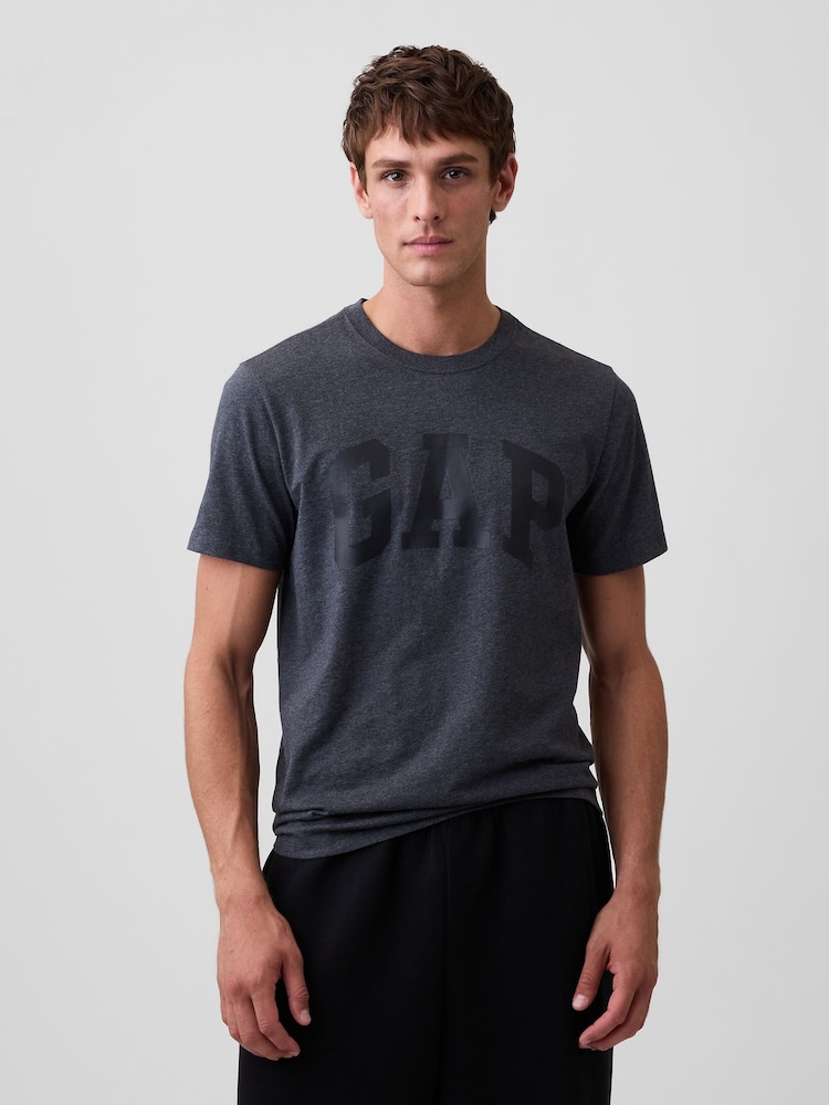 Gap Dark Grey Everyday Soft Logo T-Shirt - Image 1 of 4