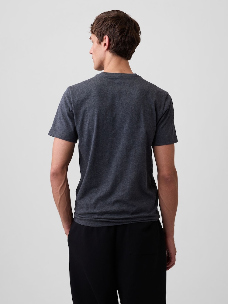 Gap Dark Grey Everyday Soft Logo T-Shirt - Image 2 of 4