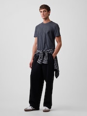 Gap Dark Grey Everyday Soft Logo T-Shirt - Image 3 of 4