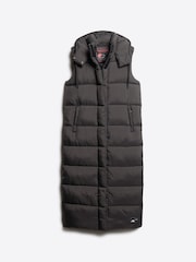 Superdry Black Hooded Ripstop Longline Gilet - Image 4 of 6