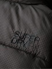 Superdry Black Hooded Ripstop Longline Gilet - Image 5 of 6