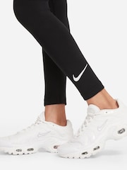 Schwarz - Nike Favourite Leggings mit Logo-Grafik - Bild 3 von 4