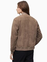 AllSaints Brown Kemble Suede Bomber Jacket - Image 3 of 6