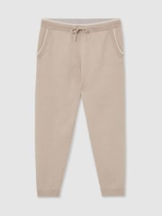 Reiss Oatmeal Normandy Merino Wool-Blend Cuffed Joggers - Image 2 of 6