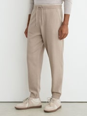 Reiss Oatmeal Normandy Merino Wool-Blend Cuffed Joggers - Image 4 of 6