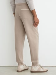 Reiss Oatmeal Normandy Merino Wool-Blend Cuffed Joggers - Image 5 of 6