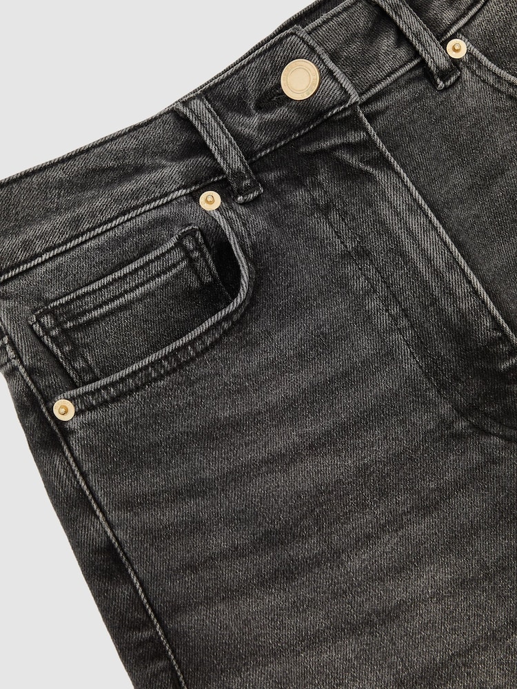 Reiss Washed Grey Jas Cotton-Modal Wide-Leg Jeans - Image 8 of 8 Reiss Washed Grey Jas Cotton-Modal Wide-Leg Jeans - Image 8 of 8