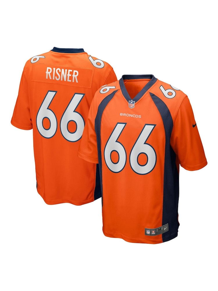 Nike Orange NFL Denver Broncos Home Game Jersey - Dalton Risner - Image 1 of 3 Nike Orange NFL Denver Broncos Home Game Jersey - Dalton Risner - Image 1 of 3