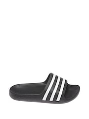 Negro - Chanclas juveniles Adilette de Adidas - Imagen 2 de 5
