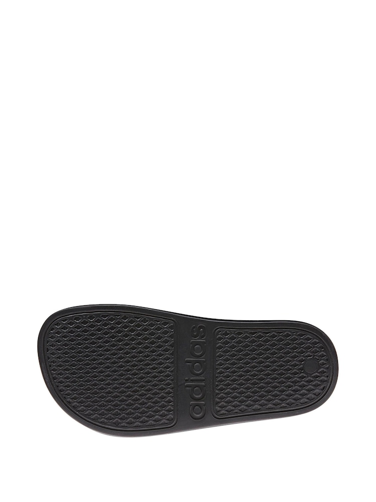 adidas Black Adilette Youth Kids Sliders - Image 3 of 5