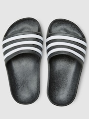 Negro - Chanclas juveniles Adilette de Adidas - Imagen 4 de 5