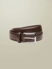 Charles Tyrwhitt Dark Brown Leather Formal Belt - Image 1 of 2