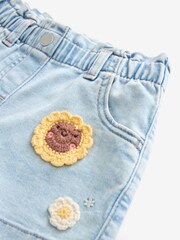 Denim Sunflower Crochet Shorts (3mths-7yrs) - Image 7 of 7