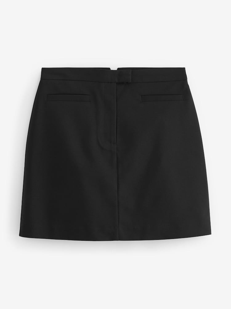 Noir - Mini-jupe stretch ajustée - Image 5 of 6
