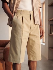 JACK & JONES Natural Longer Length Chino Shorts - Image 1 of 10
