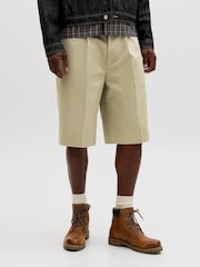 JACK & JONES Natural Longer Length Chino Shorts - Image 4 of 10