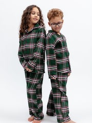 Cyberjammies Green Check Long Sleeve Pyjamas Set - Image 2 of 3