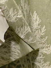 Fusion Green 100% Cotton Woodland Trees Eyelet Curtains - Image 2 of 3