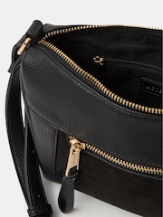 Accessorize Black Double Zip Crossbody Bag - Image 2 of 3