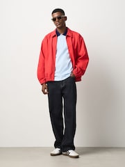 Blue Overarm Stripe Pique Polo Shirt - Image 2 of 9