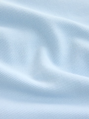 Blue Overarm Stripe Pique Polo Shirt - Image 9 of 9