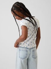 Gap Rib Kortärmad T-shirt (4-13år) - Bild 2 av 4