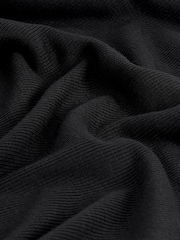 Negro - Camiseta de manga corta de canalé con diseño suave al tacto con TENCEL™ Lyocell - Imagen 6 de 6