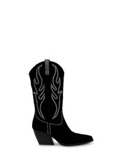 Steve Madden Walkover Boot Black Suede - Image 1 of 7
