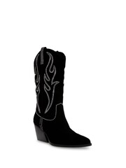 Steve Madden Walkover Boot Black Suede - Image 2 of 7