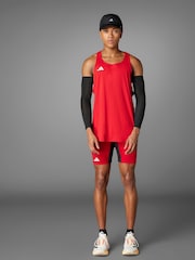 adidas Red Adizero Essentials Running Tank Top - Image 15 of 16