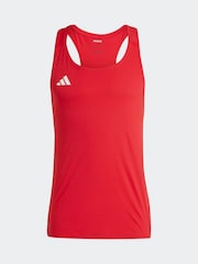 adidas Red Adizero Essentials Running Tank Top - Image 16 of 16