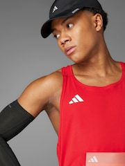 adidas Red Adizero Essentials Running Tank Top - Image 3 of 16